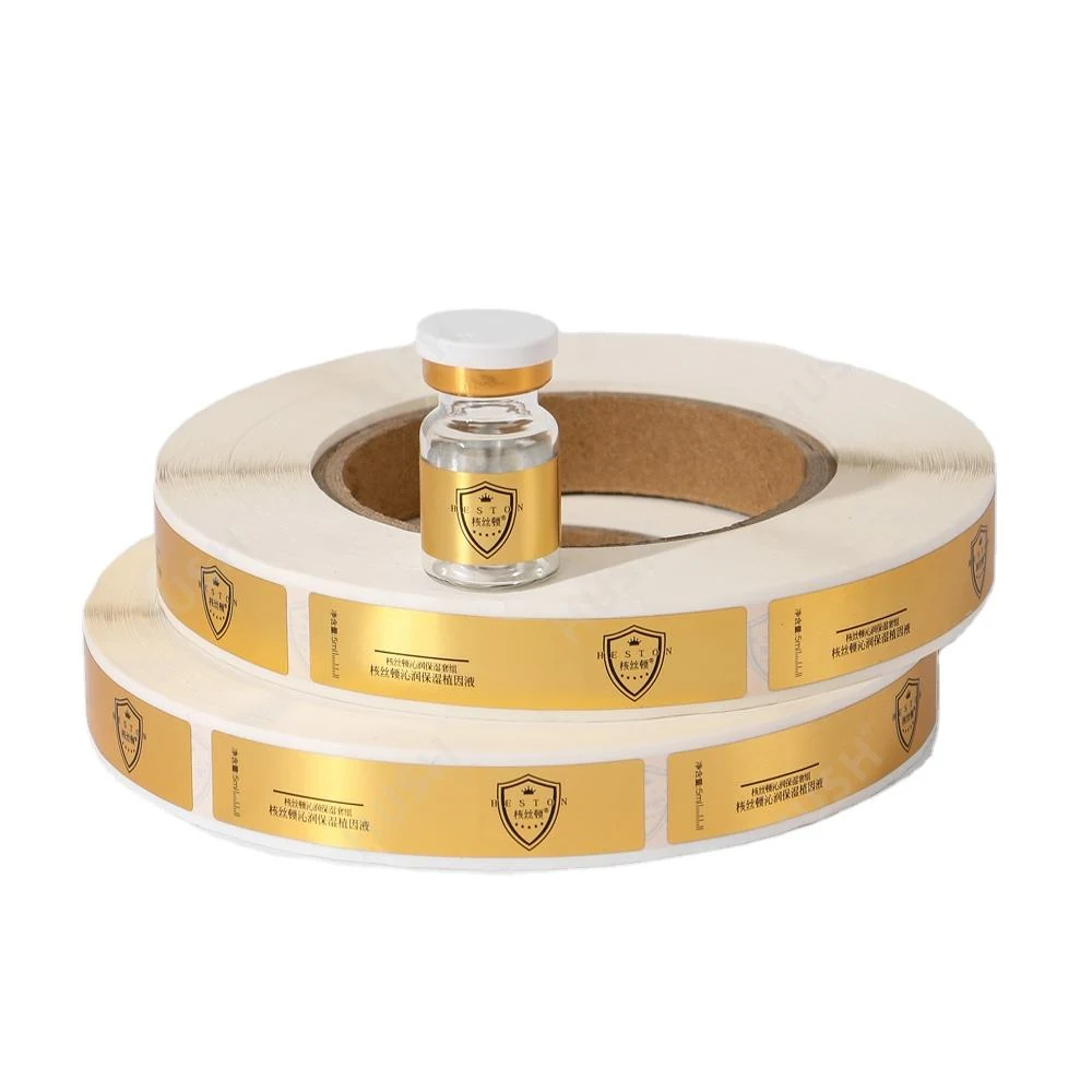 Gold-Tone Wraparound Labels: custom label design reference P04