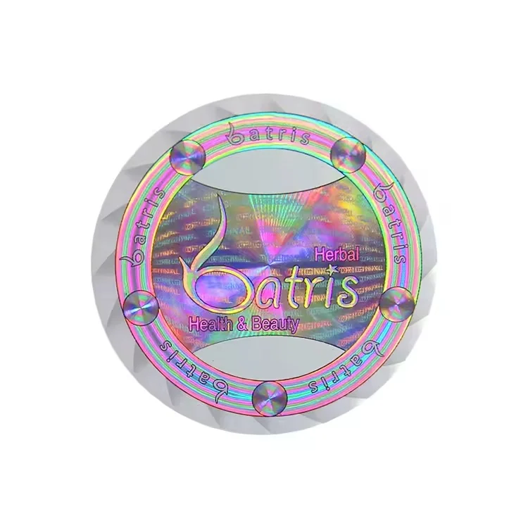 Round Optical Logo Seals: custom label design reference H16