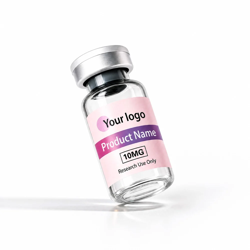 Pink Panel Vial Labels: custom label design reference P14